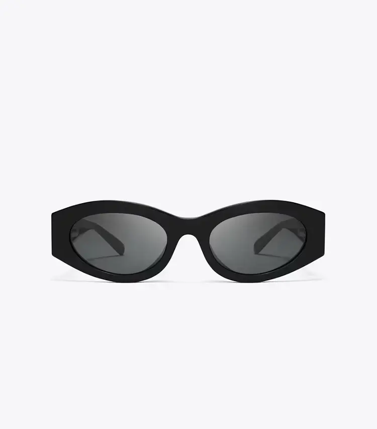 Pierced Oval Sunglasses