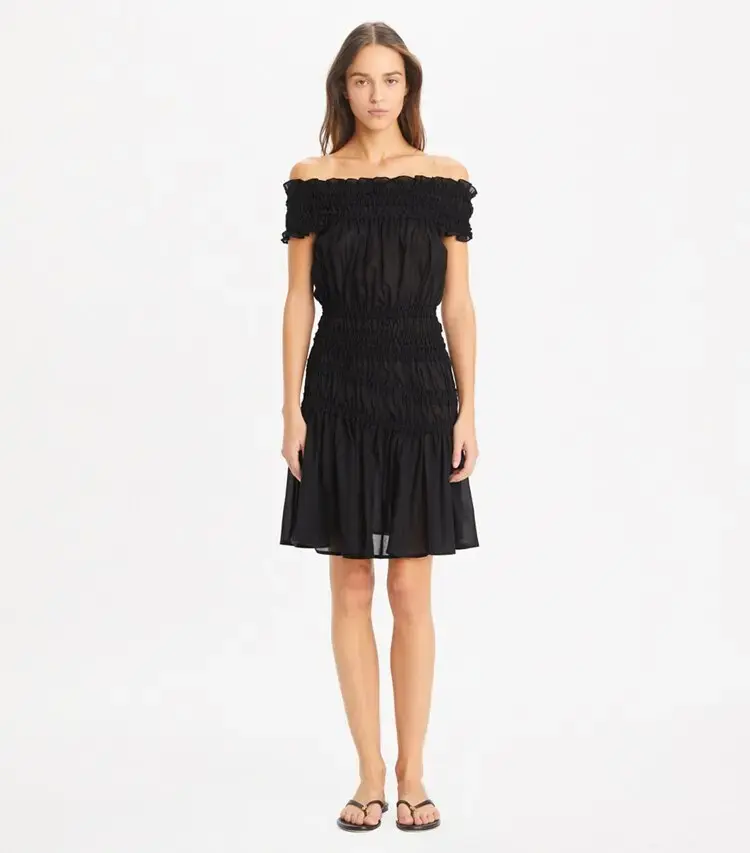 Smocked Cotton Dress - Image 3